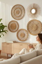 Premium Rattan 5'li Duvar Dekor Seti - 5
