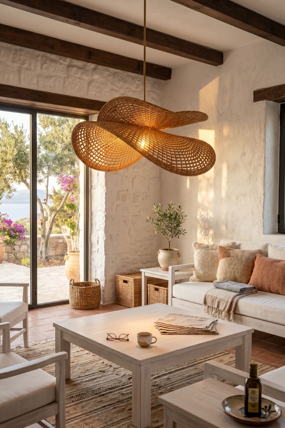 Luna Premium Rattan Sarkıt Avize - 10