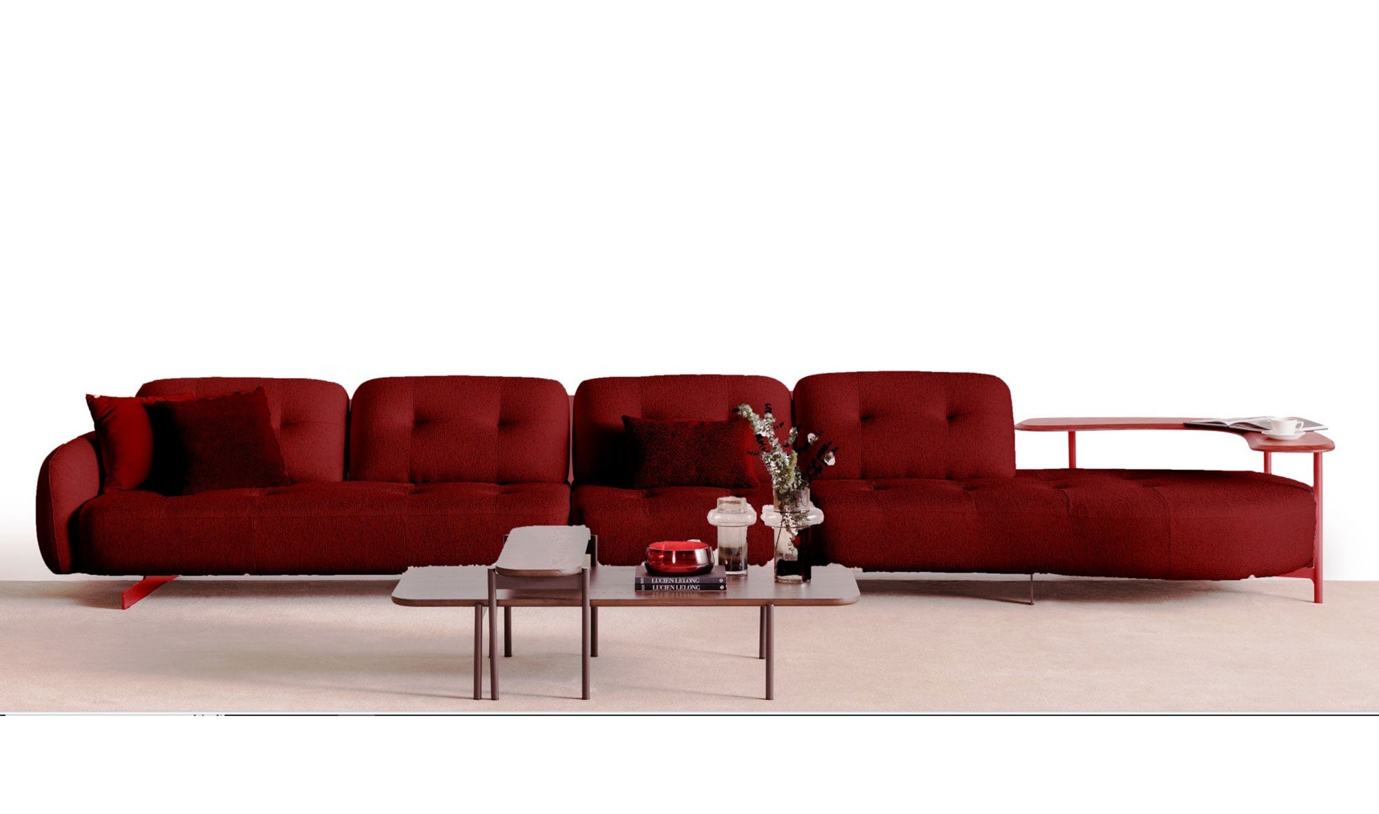 Deravio Köşe Takımı - Bordo - 1