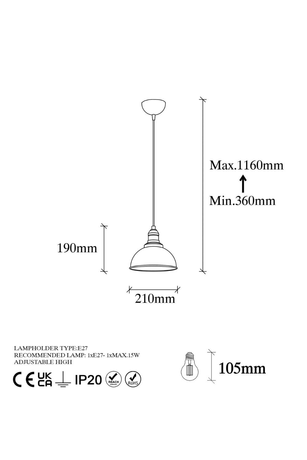 Rosara 10830 Sıvama Sarkıt Aydınlatma - 5