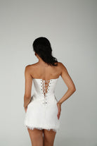 Mira Dantel Straplez Set - 3