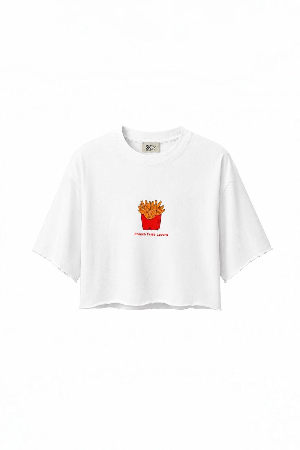 French Fries Lovers Crop T-shirt - 1