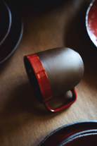 Gibson Stoneware Bardak – Kahve & Kırmızı - 0