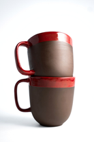 Gibson Stoneware Bardak – Kahve & Kırmızı - 2