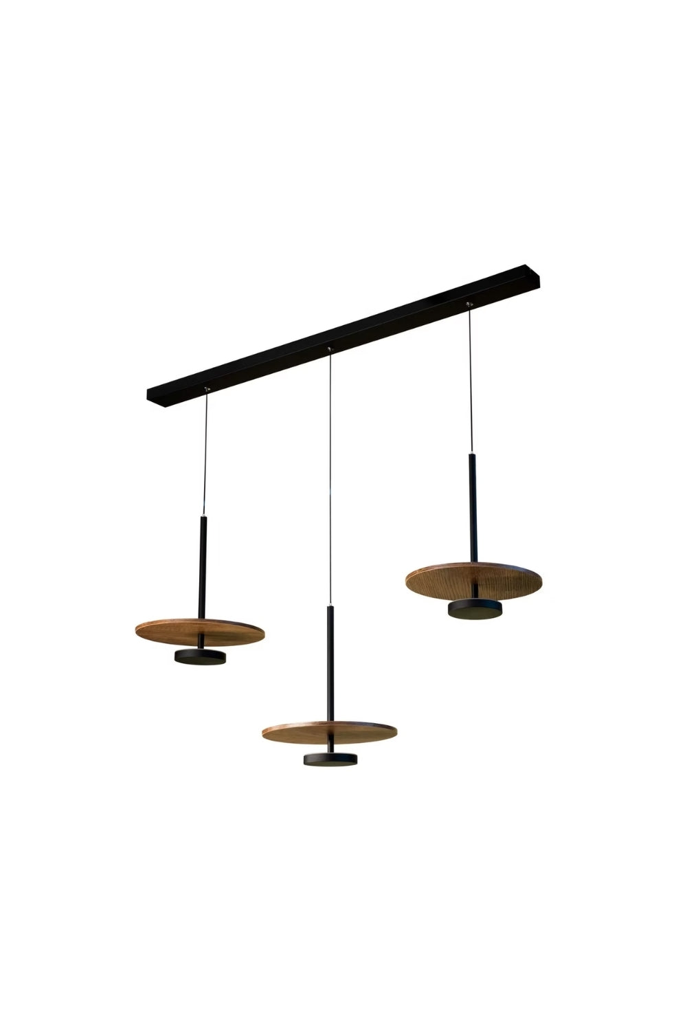 Nuvora Ahşap Modern Sarkıt Led Avize  100 Cm - 1
