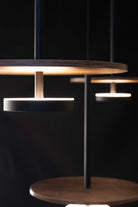 Nuvora Ahşap Modern Sarkıt Led Avize  100 Cm - 2