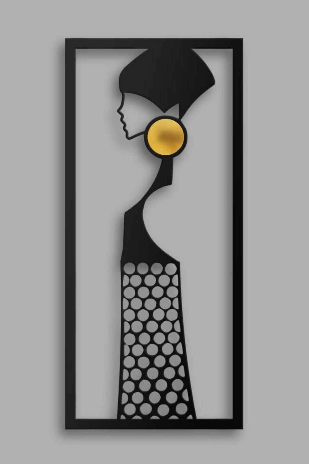 Oorbel Metal Duvar Dekoru - 1