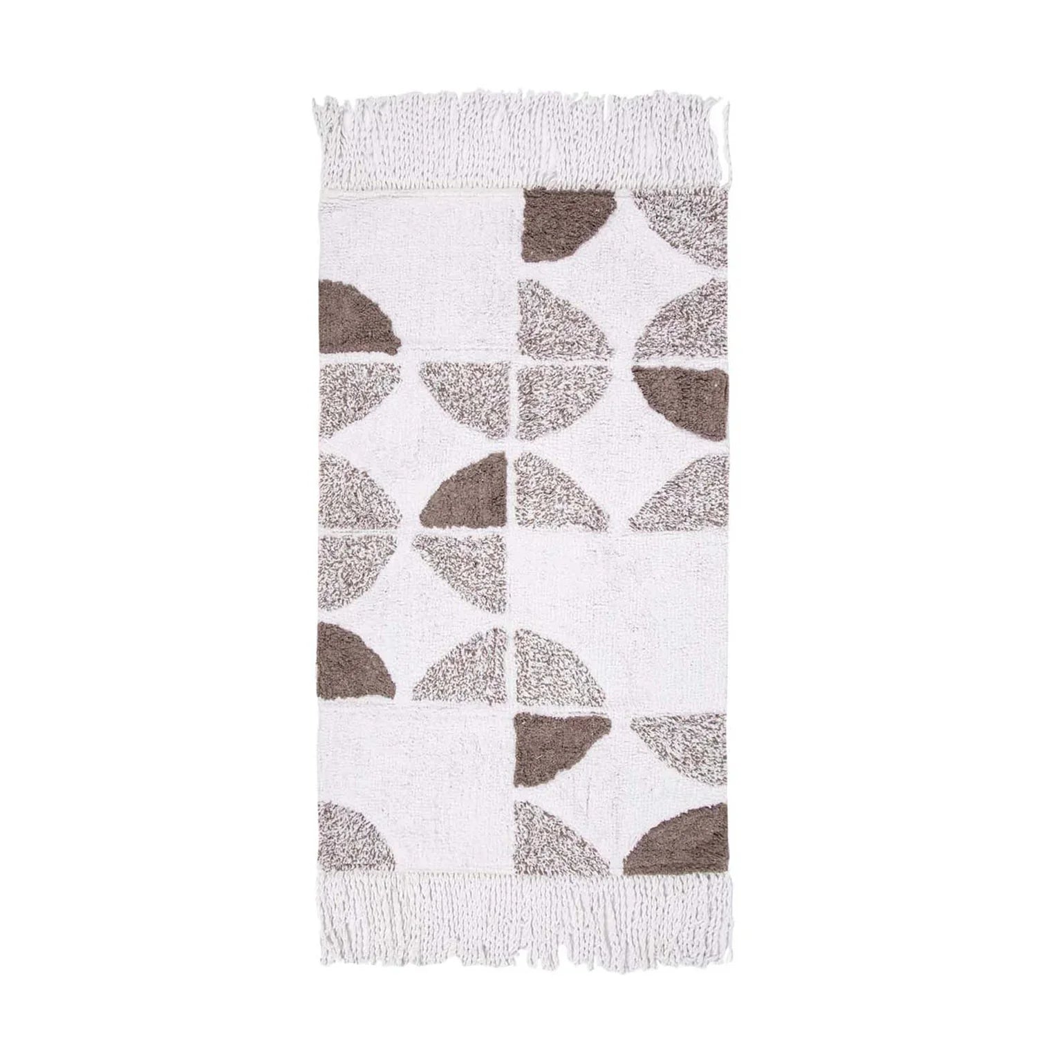 Brook Tekli Banyo Paspası %100 Pamuk 70x110 Ekru - 1