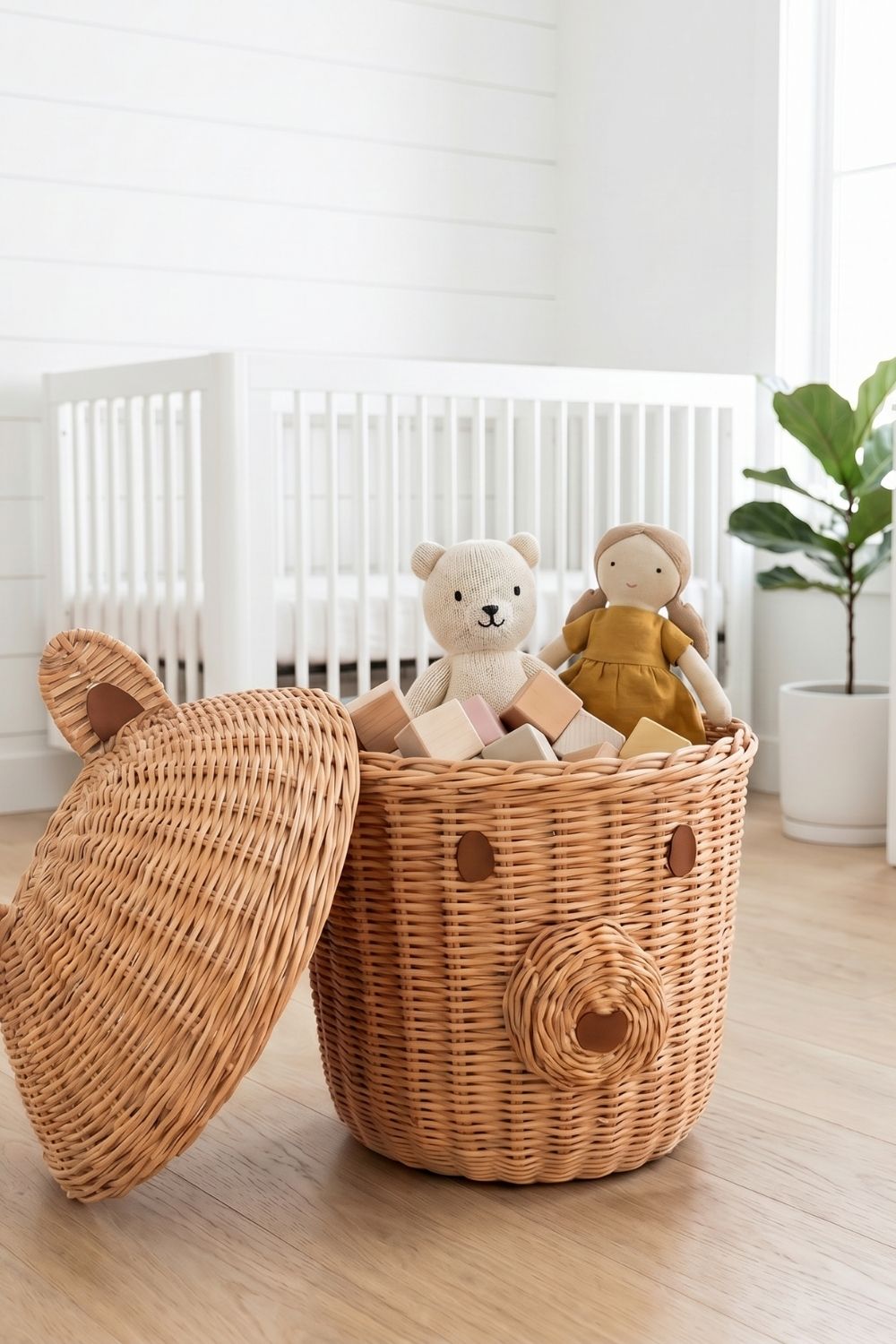 Little Bear Hasır Organizer Sepet - 1