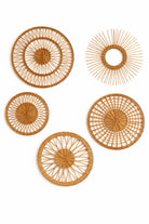 Premium Rattan 5'li Duvar Dekor Seti - 0