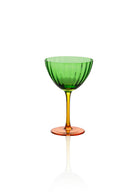Ayaklı Cam Dondurma Kasesi, Yeşil, 280 ml - 0