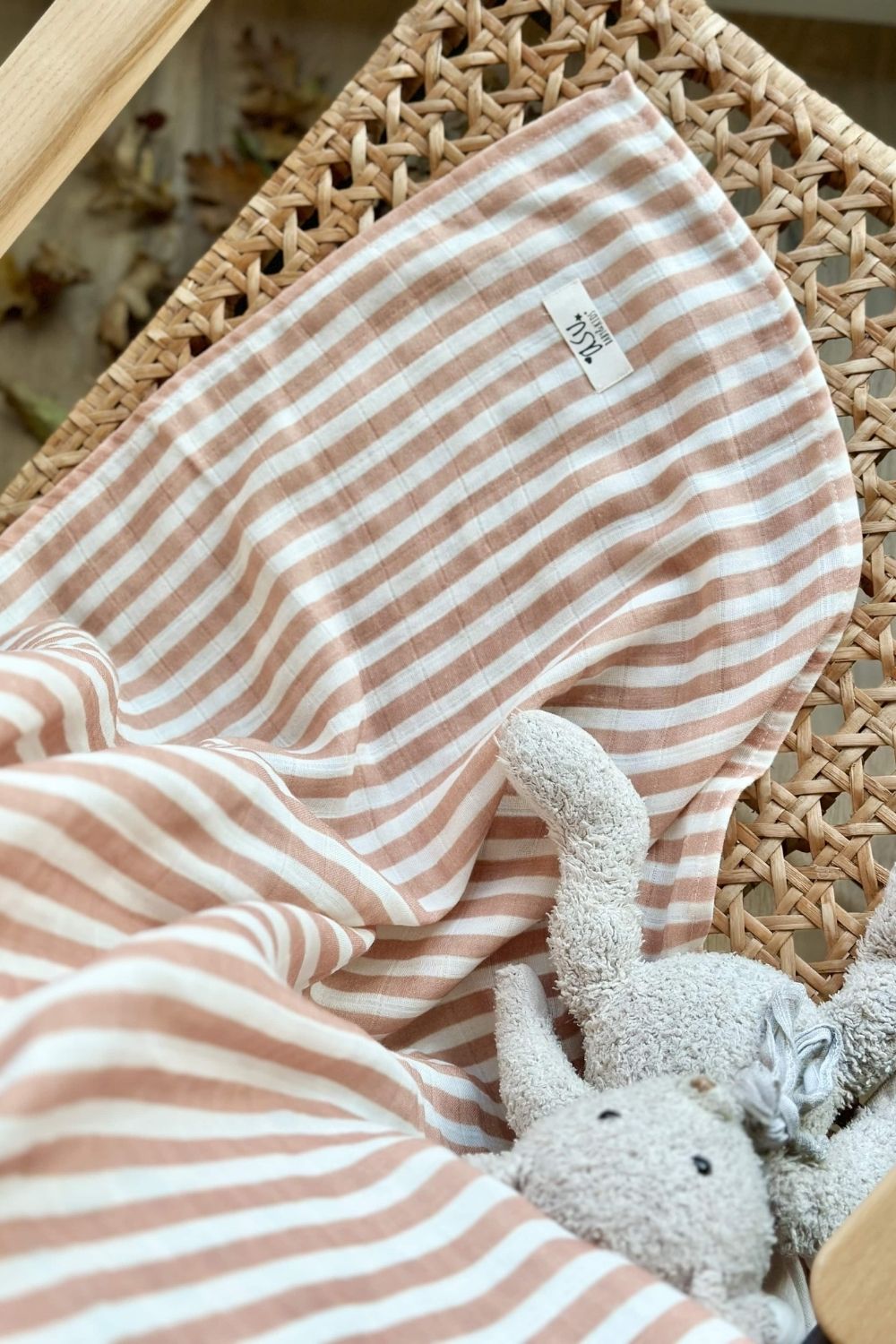 Copper Stripe Organik Pamuk Müslin - 2