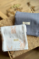 Mix&Match 2'li Organik Pamuk Müslin Sleepy Bunny&Navy Blue - 1