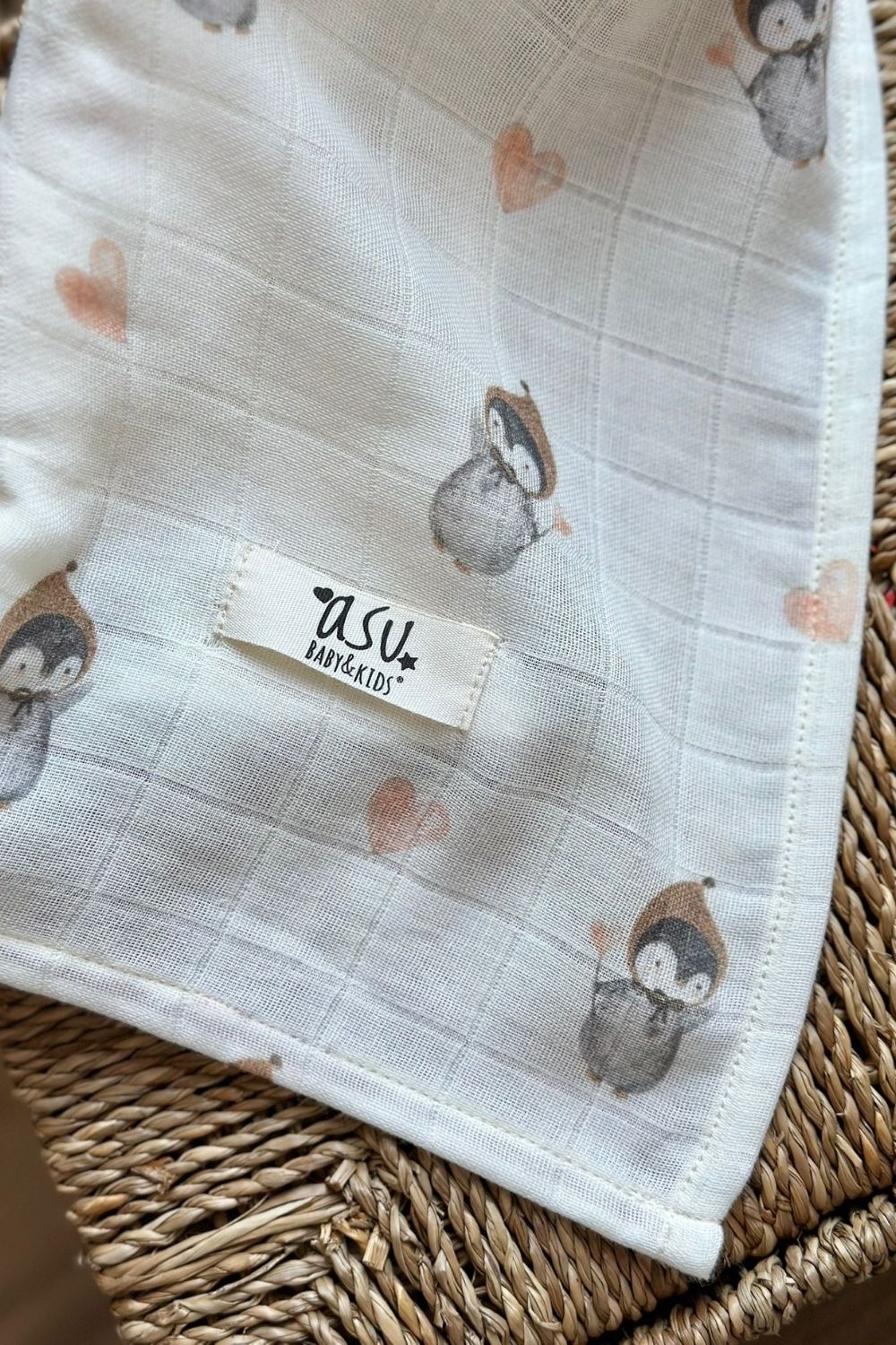 Mix&Match 3'lü Organik Pamuk Müslin Pengy&Copper Stripe&Mini Dot - 1