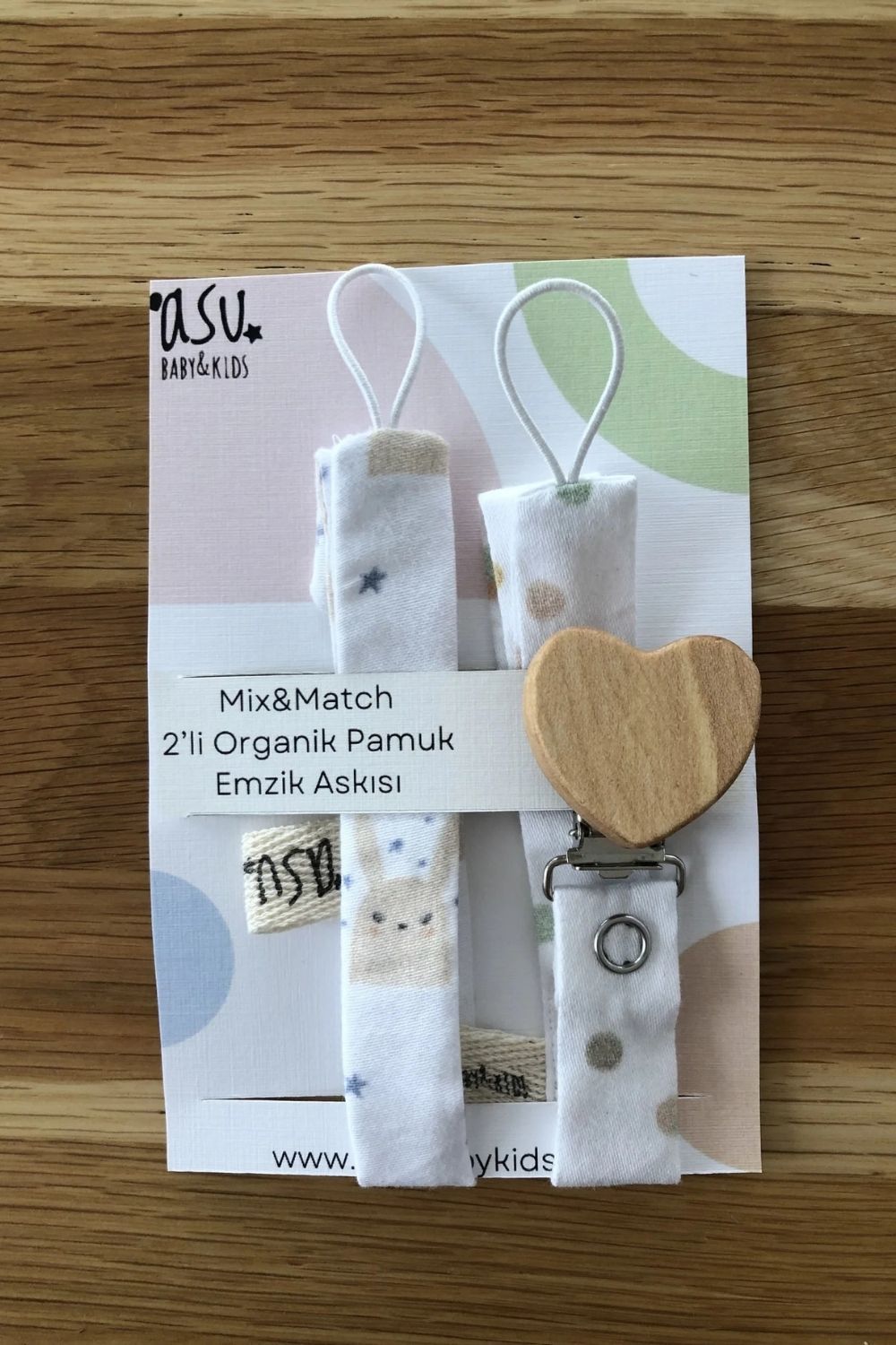 Pastel Mix&Match 2'li Organik Pamuk Emzik Askısı Sleepy-Dot - 1