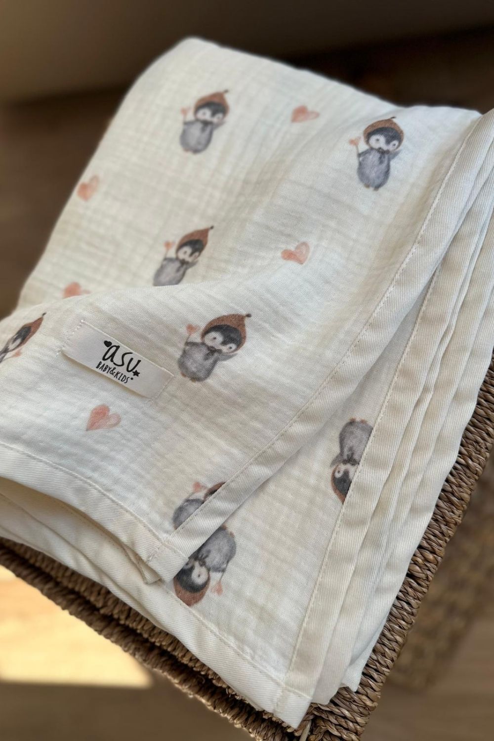 Pengy Organik Pamuk 4 Kat Müslin Battaniye - 1