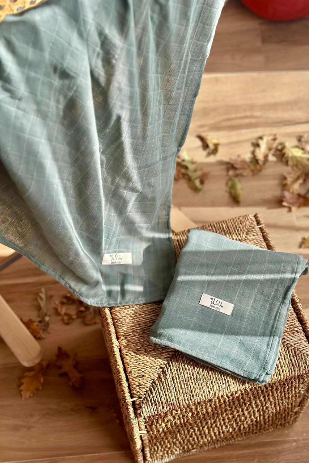Sage Green Organik Pamuk Müslin - 1
