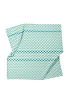 Big Flower Mint Zigzag Müslin Bebek Örtüsü - 70x70cm - 1
