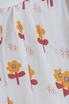 Big Flower Lemon Müslin Bebek Örtüsü - 70x70cm - 3