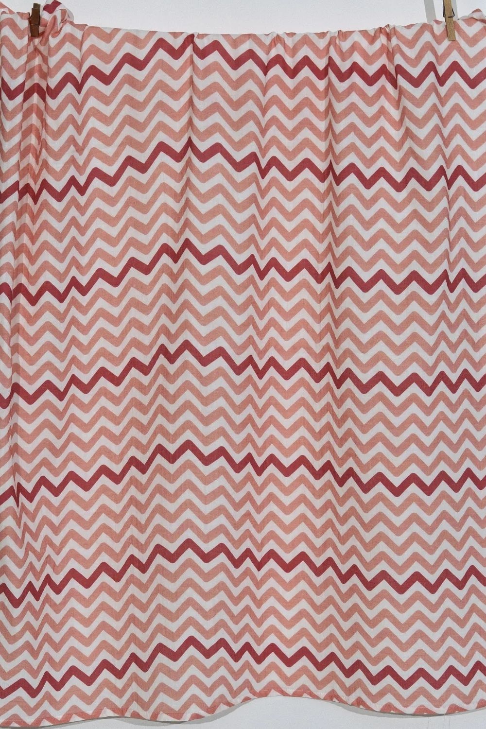 Big Flower Pink Zigzag Müslin Bebek Örtüsü - 70x70cm - 2