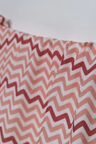 Big Flower Pink Zigzag Müslin Bebek Örtüsü - 70x70cm - 3