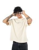 Unisex Oversize Fm Icon Yipratmali TiŞört - Krem - 1