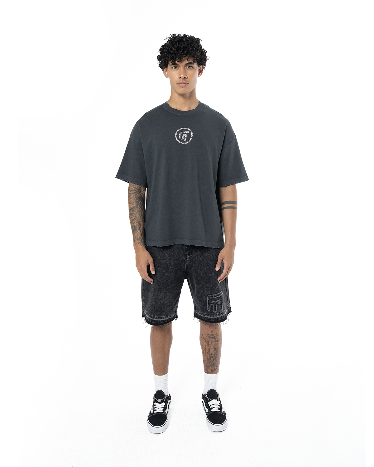 Unisex Oversize Fm Icon Yipratmali TiŞört - SiYah - 1