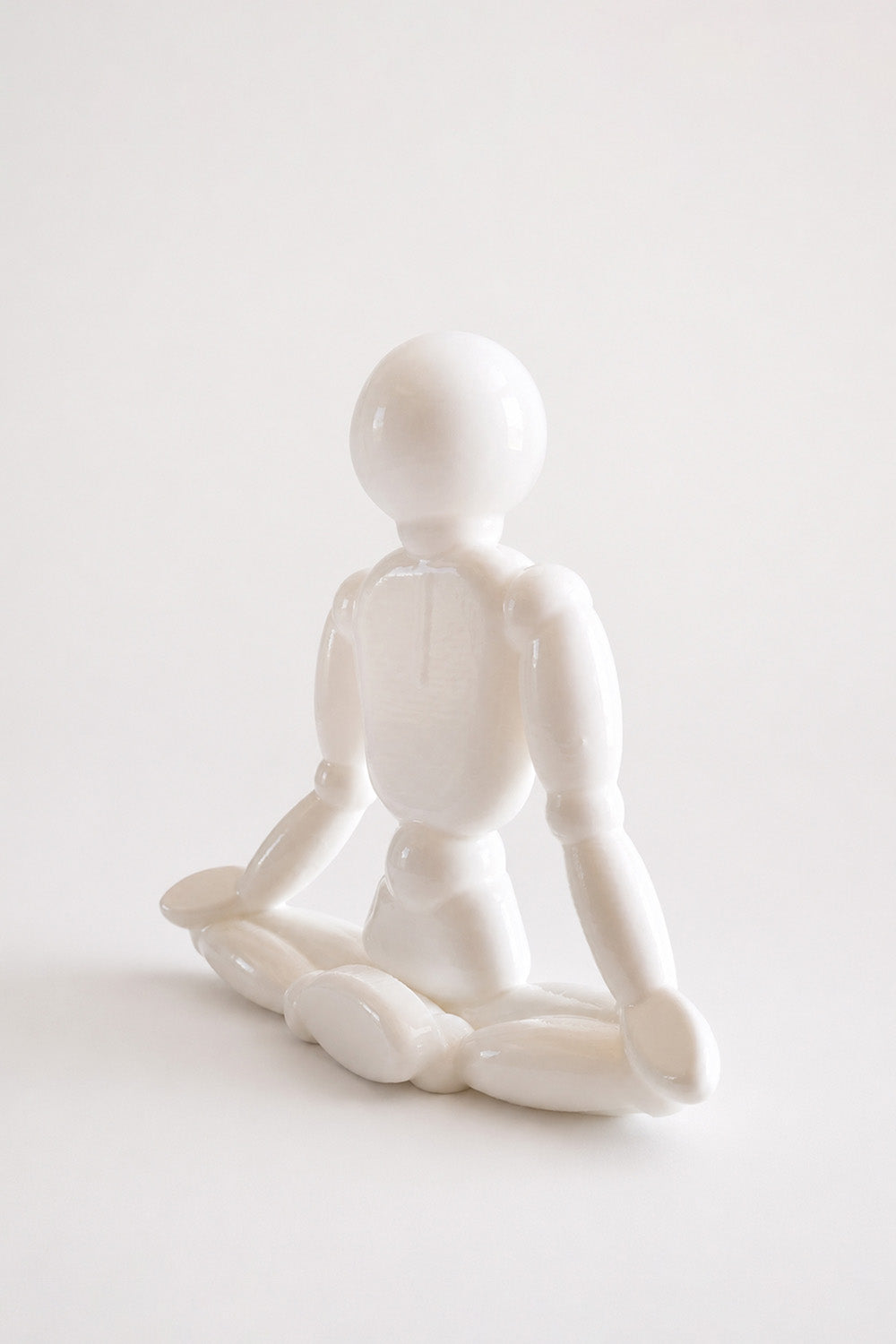 Yoga Lotus Pozu Model | Beyaz - 1