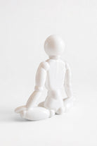 Yoga Lotus Pozu Model | Beyaz - 7