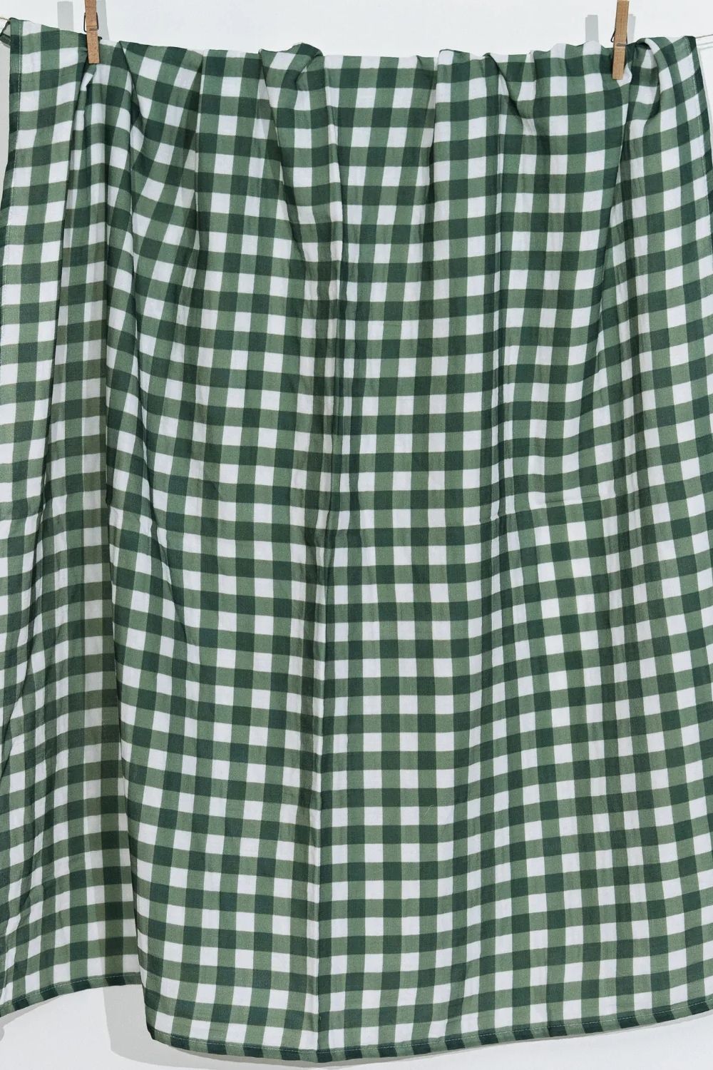 Petit Fleur Green Check Müslin Bebek Örtüsü - 100x100cm - 1