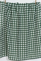 Petit Fleur Green Check Müslin Bebek Örtüsü - 100x100cm - 1