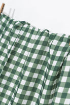 Petit Fleur Green Check Müslin Bebek Örtüsü - 100x100cm - 2