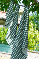 Petit Fleur Green Check Müslin Bebek Örtüsü - 100x100cm - 3