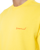 Erkek Oversize 2000'S Puff Baskili TiŞört - Neon Sari - 2