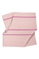 Big Flower Pink Zigzag Müslin Bebek Örtüsü - 100x100cm - 1