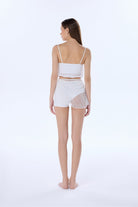 Diana Beyaz Dantel Crop Bluz - 3