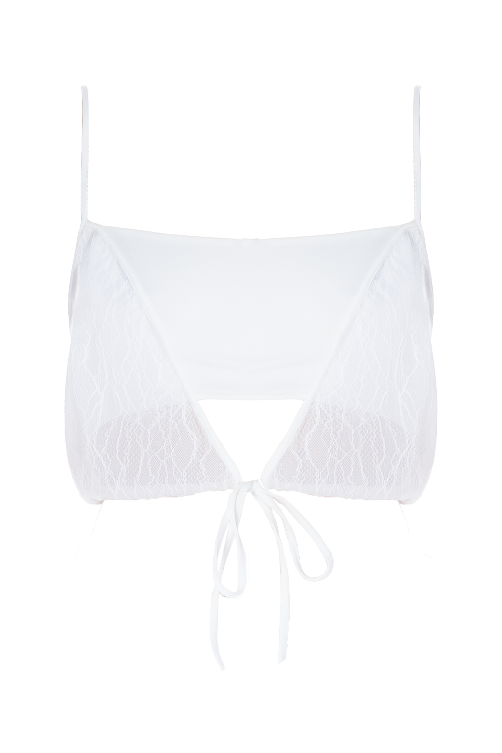 Diana Beyaz Dantel Crop Bluz - 6