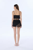 Diana Siyah Dantel Crop Bluz - 3