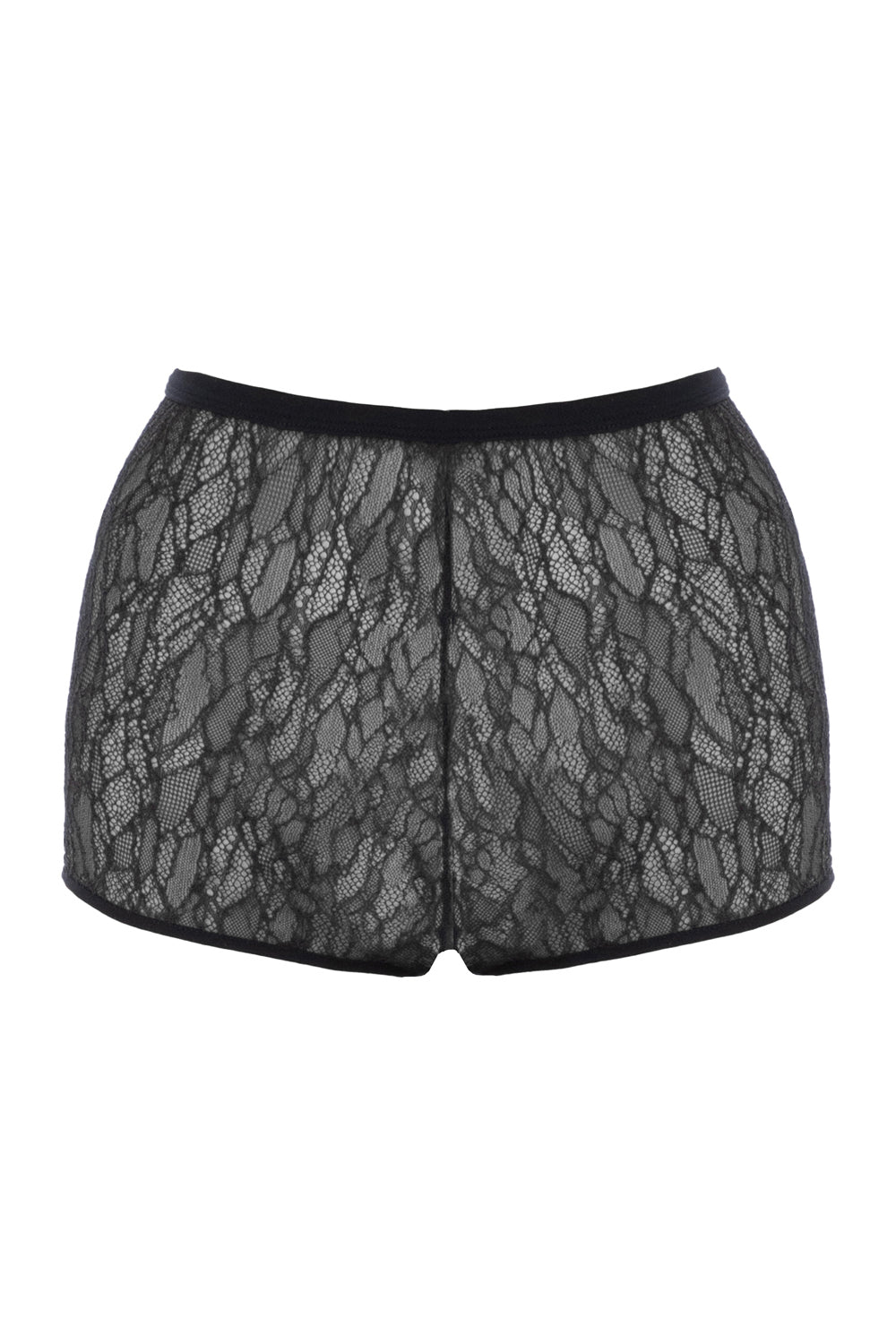 Joy Siyah Dantel Pijama Şort - 6