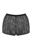Joy Siyah Dantel Pijama Şort - 6