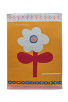 Big Flower Sarı Yıkanabilir Bebek & Çocuk Halısı – 120 X 160 Cm - 0