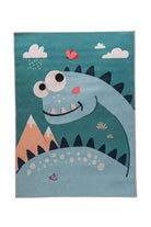 Dinotopia Çok Renkli Yıkanabilir Bebek & Çocuk Halısı – 120 X 160 Cm - 0