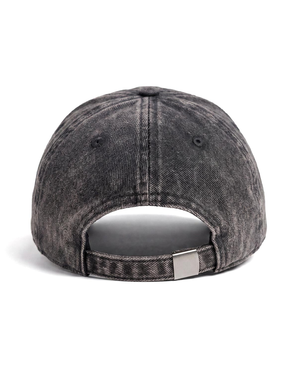 Unisex 3D Fm Icon Nakişli Yipratmali Denim Cap - Koyu Gri - 1
