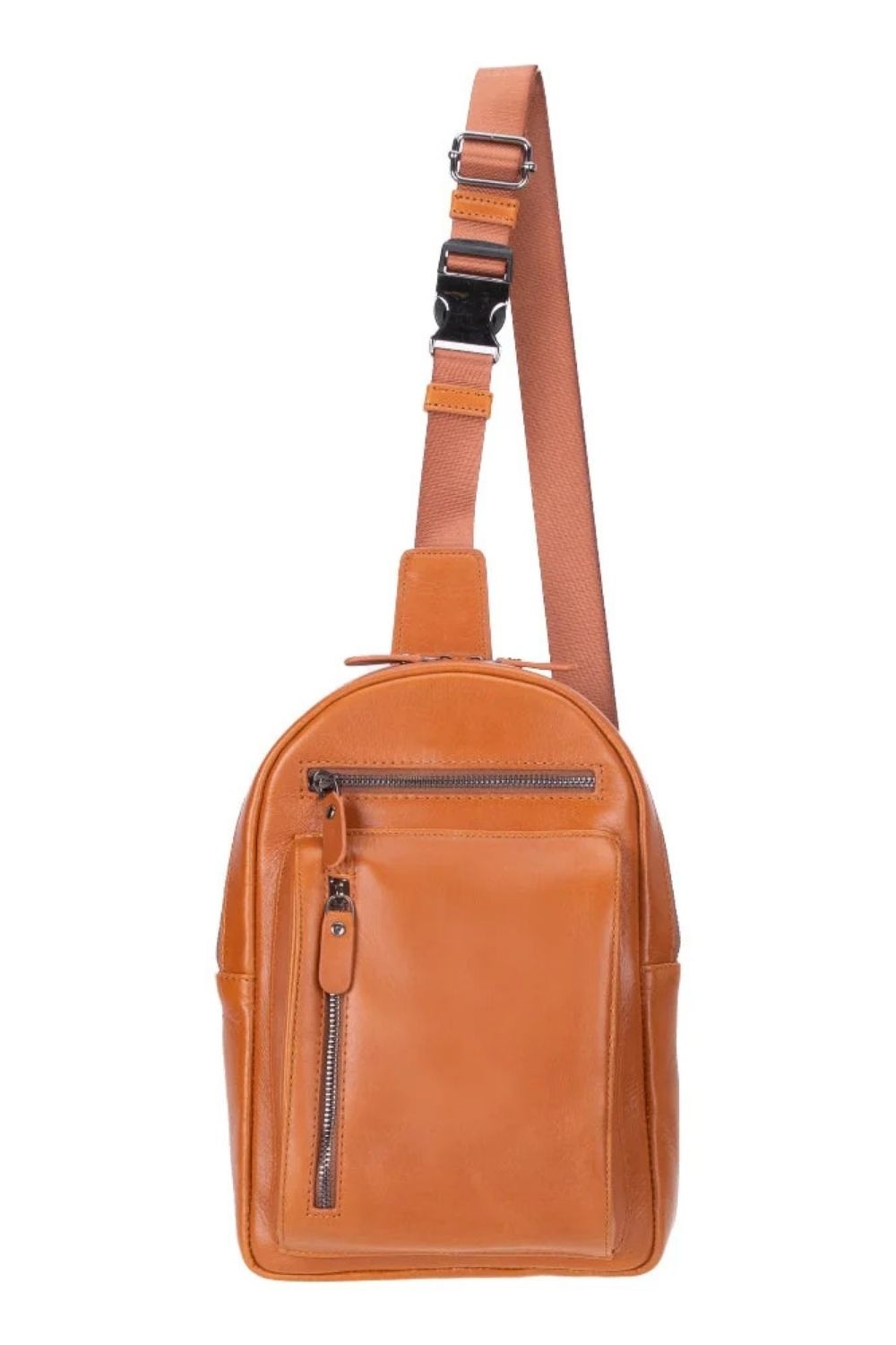 Blake Tan Luxe Deri Çapraz Unisex Sırt Çantası - 0