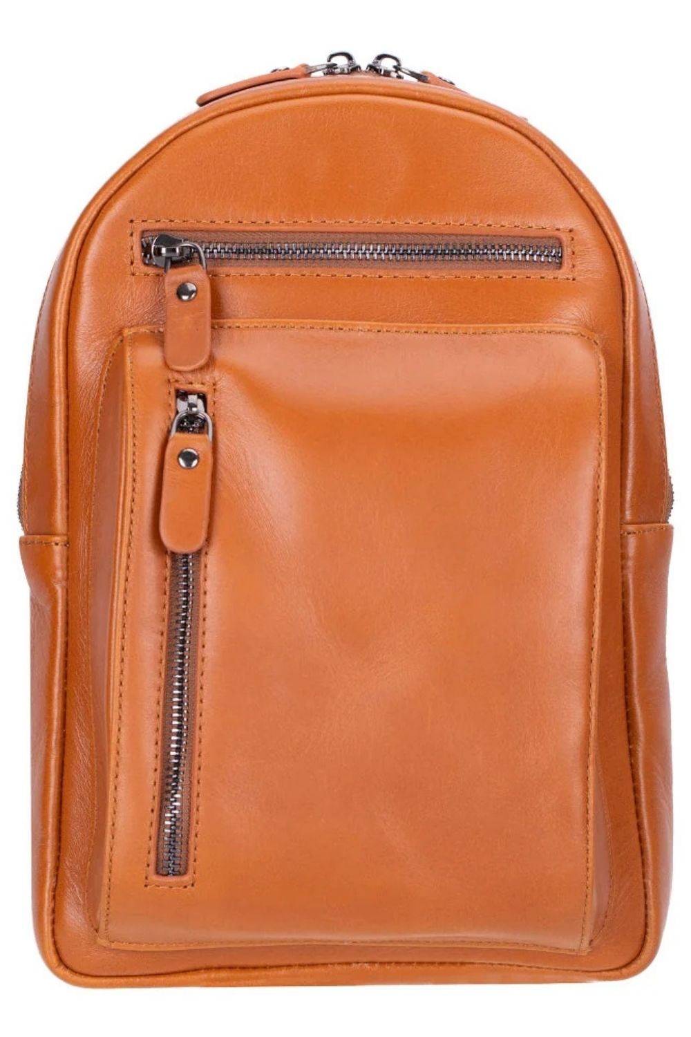 Blake Tan Luxe Deri Çapraz Unisex Sırt Çantası - 1