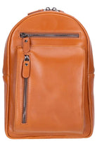 Blake Tan Luxe Deri Çapraz Unisex Sırt Çantası - 1