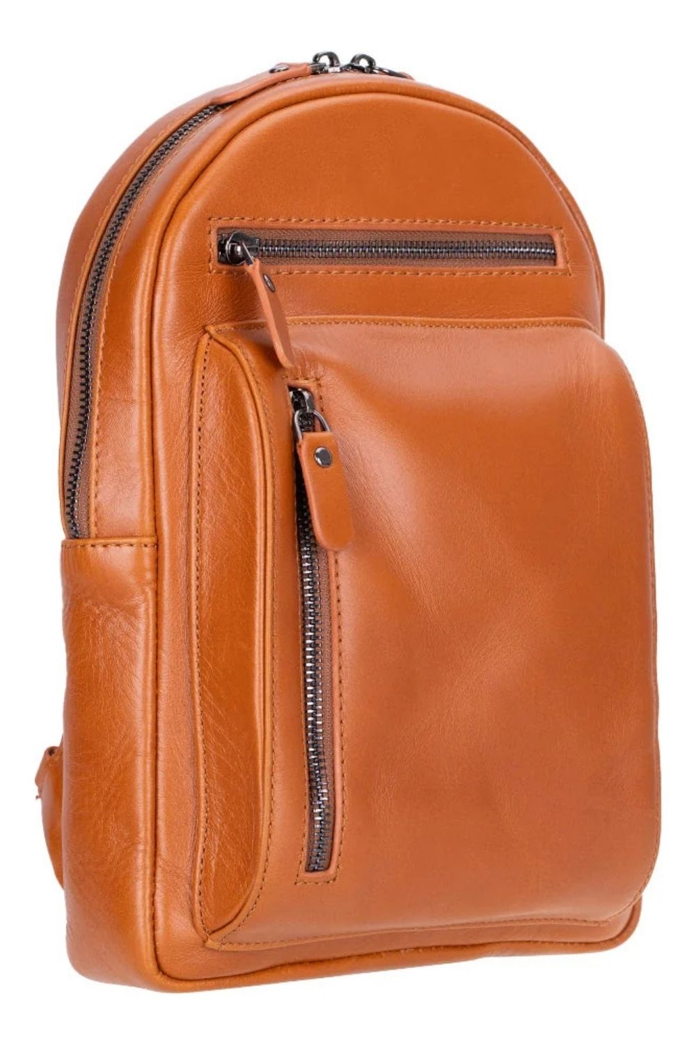 Blake Tan Luxe Deri Çapraz Unisex Sırt Çantası - 2