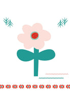 Big Flower Pamuk Saten Pembe Bebek Çarşaf Seti 80x140 Cm - 4