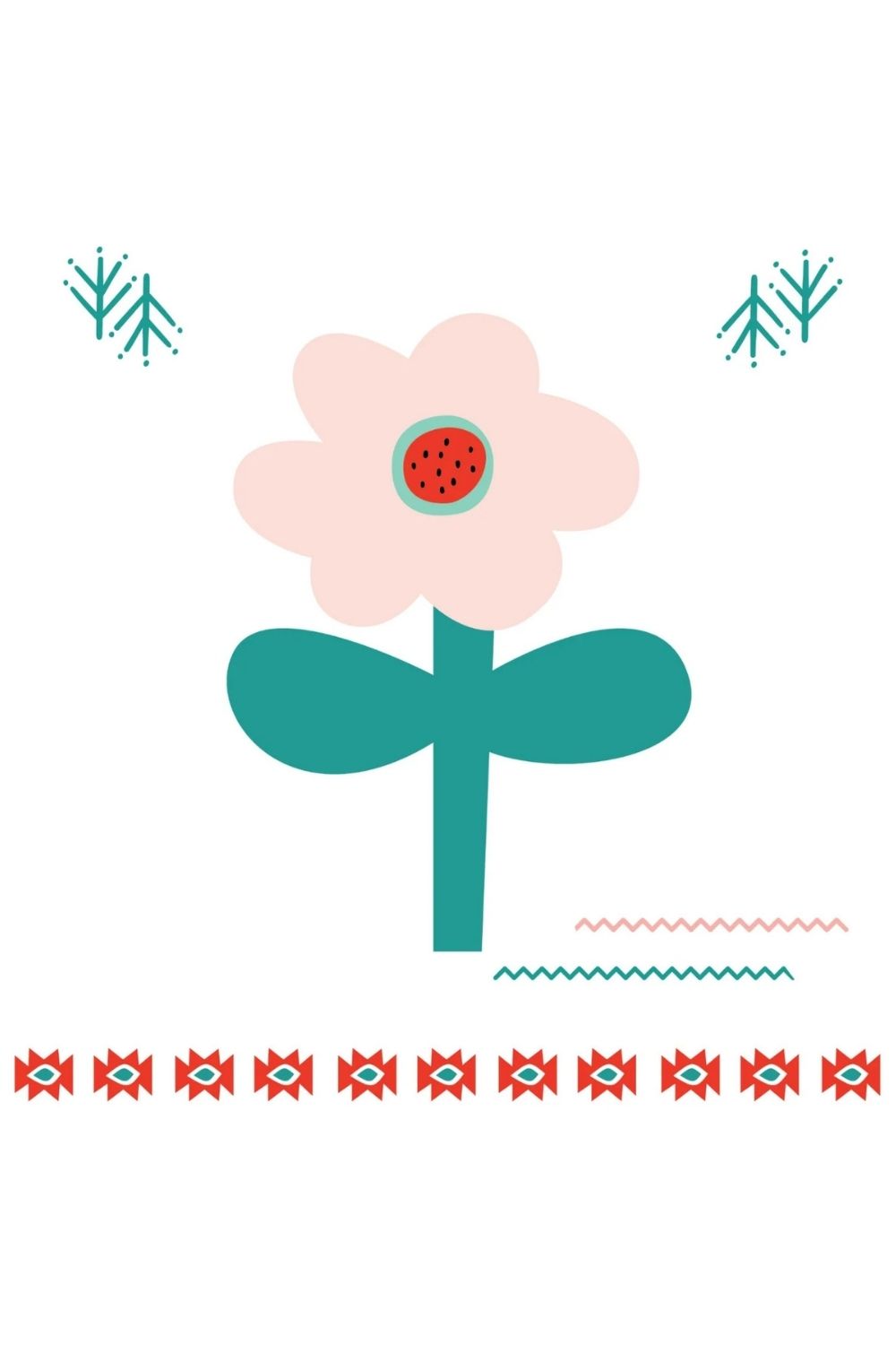 Big Flower Çift Taraflı Pamuk Saten Pembe Bebek Nevresim Seti 100x150 Cm - 5