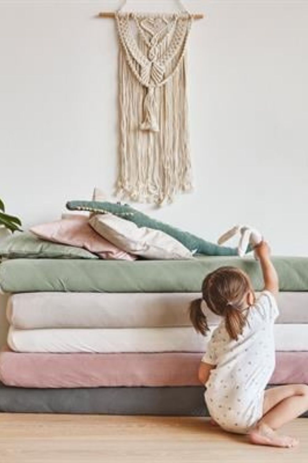 2'li Set Bebek Çarşaf, Sage Green - 3